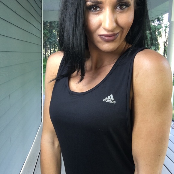 adidas Tops - Adidas black fitness tank top xlarge